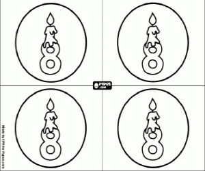 Benim sekiz doğum günü partisi boyama