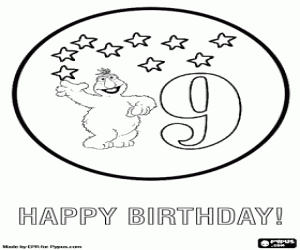 Doğum Telly ile 9 yılların boyama