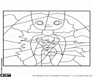 Eep Croods, numaralarıyla renk boyama