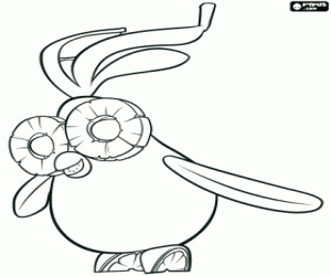 Egzotik kuş Fruit Cockatiel boyama