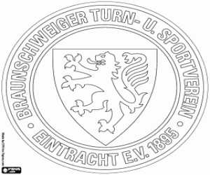 Eintracht Braunschweig logosu boyama