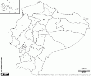 Ekvador Haritası boyama