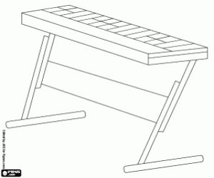 Elektronik klavye boyama