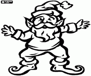 Bir elf Sivri kulakları ile boyama