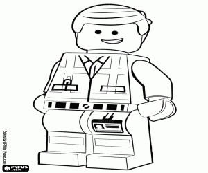 Emmet Brickowski, işçi Lego boyama