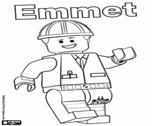 Emmet, Lego film karakteri boyama