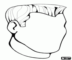 Bir erkek başı olmadan yüz boyama