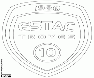 ESTAC Troyes rozeti boyama
