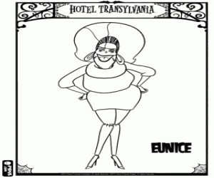 Eunice, Frankenstein'ın karısı boyama