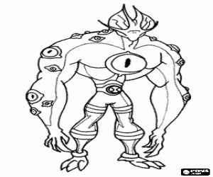 Eye Guy, Ben 10 alien boyama