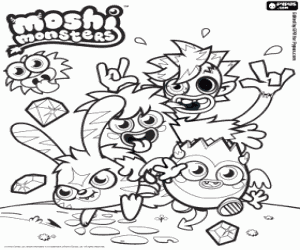 Eylem Moshi Monsters boyama