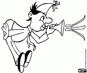 Eğlenceli yılbaşı partisinde boyama