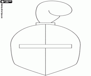 Eşarplı Ortaçağ kask boyama