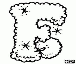 F harfi ve kardan adam boyama