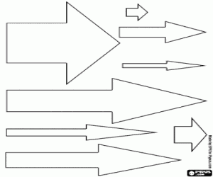 farklı boyutlarda Arrows boyama