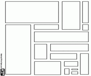 Farklı dikdörtgenler boyama