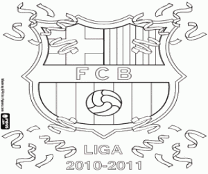 FC Barcelona, şampiyon 2010-2011 boyama
