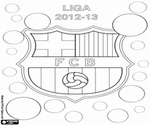 FC Barcelona, şampiyon 2012-2013 boyama