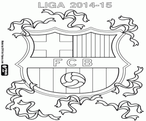 FC Barcelona, şampiyon 2014-2015 boyama