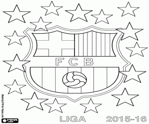 FC Barcelona, şampiyon 2015-2016 boyama