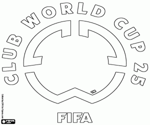 FIFA Kulüpler Dünya Kupası 2025 Logosu boyama