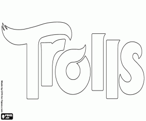 Film logosu Trolls boyama