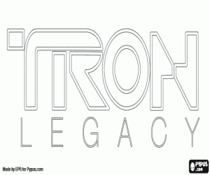 film Tron Logo: Lagacy boyama