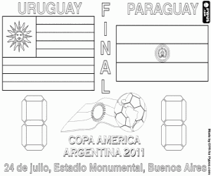 Final Copa America Arjantin 2011 boyama