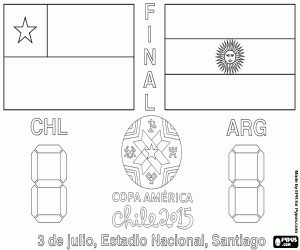 Final Copa Amerika Şili 2015 boyama