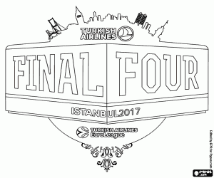 Final Four EuroLeague Istanbul 2017 logosu boyama