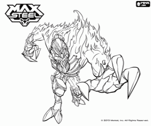 Fire Elementor, Max Steel boyama
