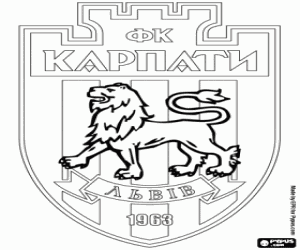 FK Karpaty Lviv rozeti boyama