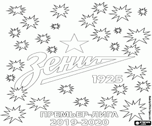 FK Zenit, 2019-2020 şampiyonu boyama