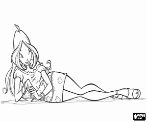 Flora peri Winx Club boyama