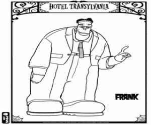 Frank, Drakula'nın en iyi arkadaşı boyama