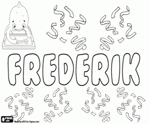 Frederik, erkek adı boyama