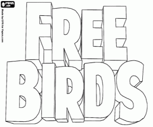 Free Birds logo boyama