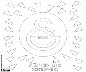 Galatasaray, Süper Lig 2017-2018 boyama