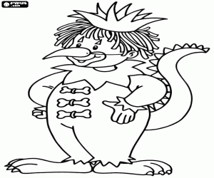 Garip bir karnaval kostümü boyama