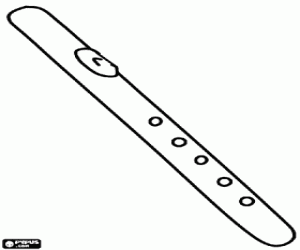 Geleneksel enstrüman flüt boyama