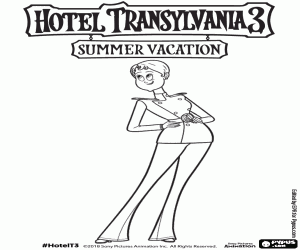 Gemi kaptanı Ericka Van Helsing boyama