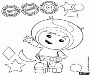 Geo Umizoomi ve geometrik şekiller boyama