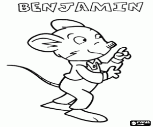 Geronimo Stilton yeğeni, Benjamin boyama
