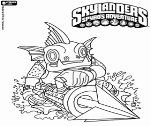 Gill Grunt, su Skylander boyama