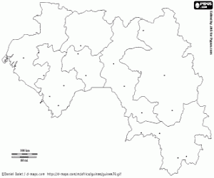 Gine Haritası boyama