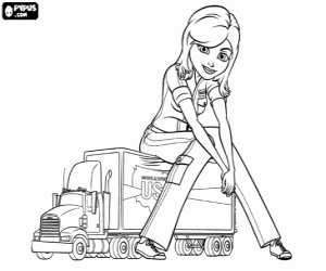 Ginormica bir kamyon üzerinde boyama