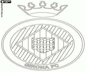 Girona FC logosu boyama