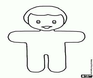 Giyinmek için basit bir oyuncak bebek boyama