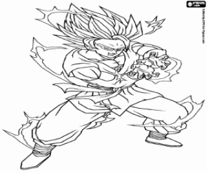 Goku Kamehameha krizinden boyama