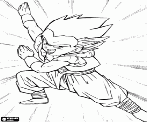 Gotenks, Dragon Ball karakter boyama
